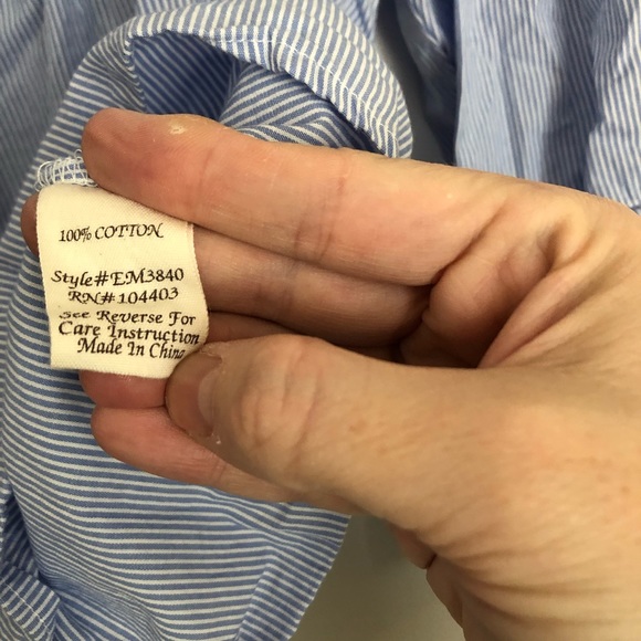 E&M Collection Long Sleeve Blouse. Sz S - Picture 7 of 9